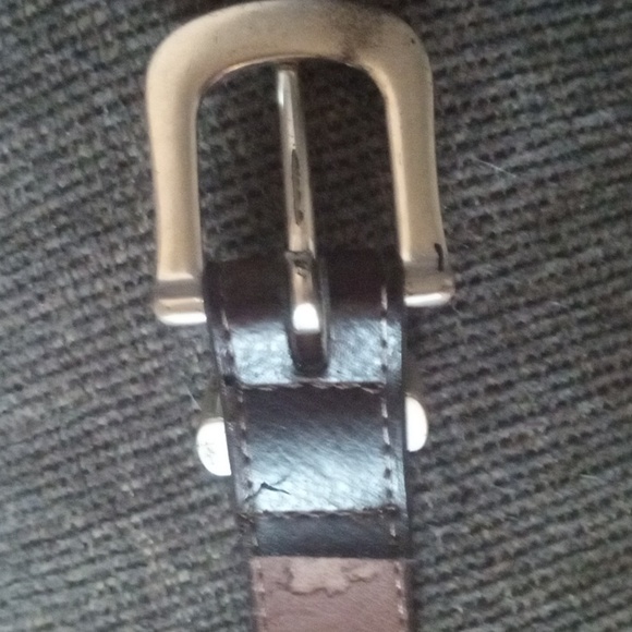 Navasota Leather And Silver Medallion Belt Waist 27"-31" - Picture 14 of 16